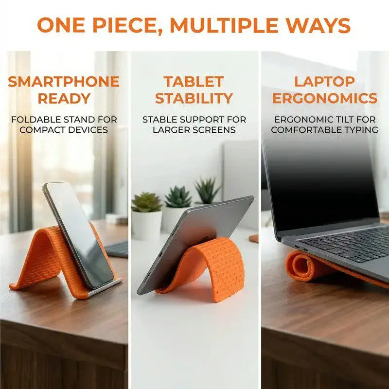 Silicone Foldable Phone Stand  - Accessories Laptop avis et prix