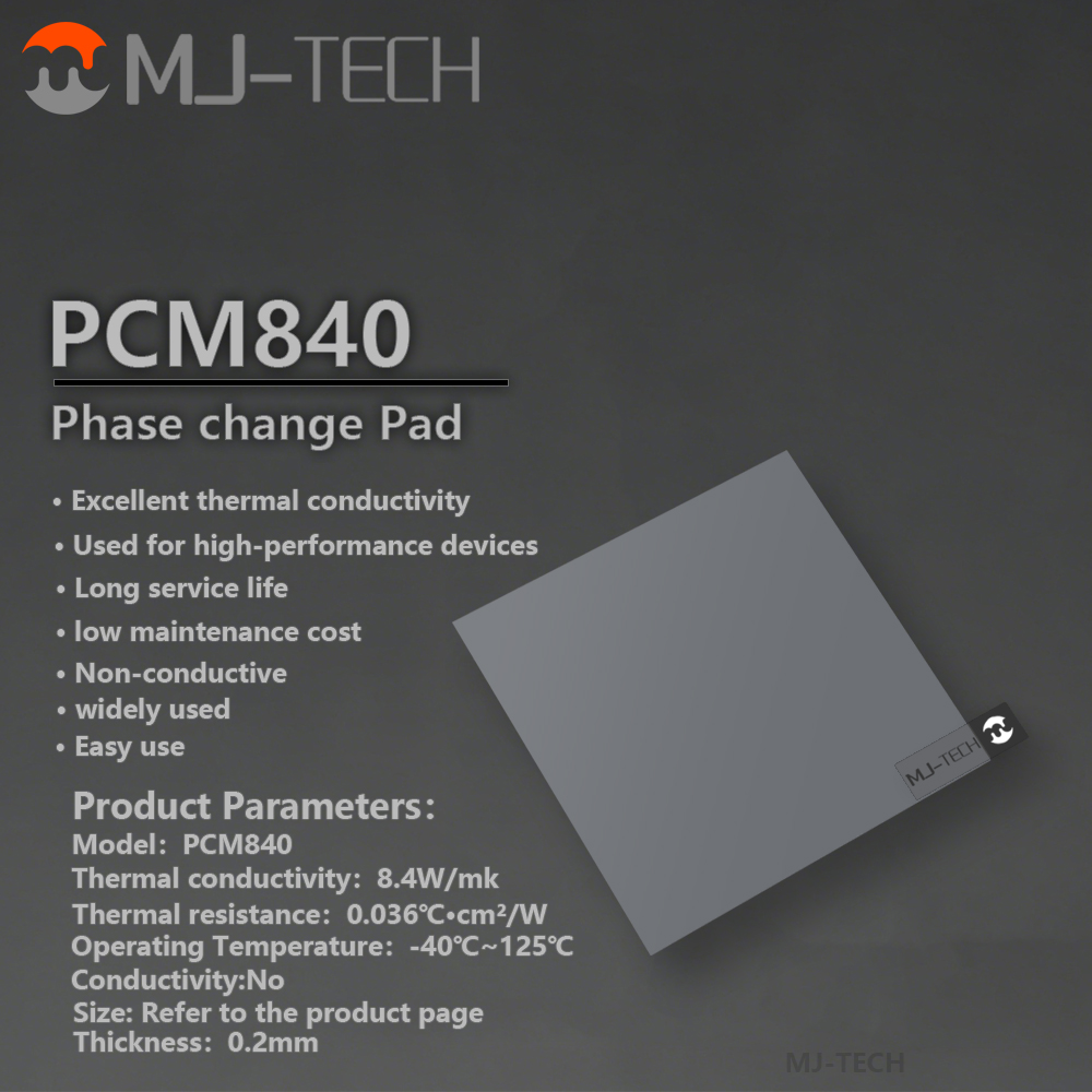 MJ-TECH PCM840 Phase Change Pa - Laptop Cooling Pad avis et prix
