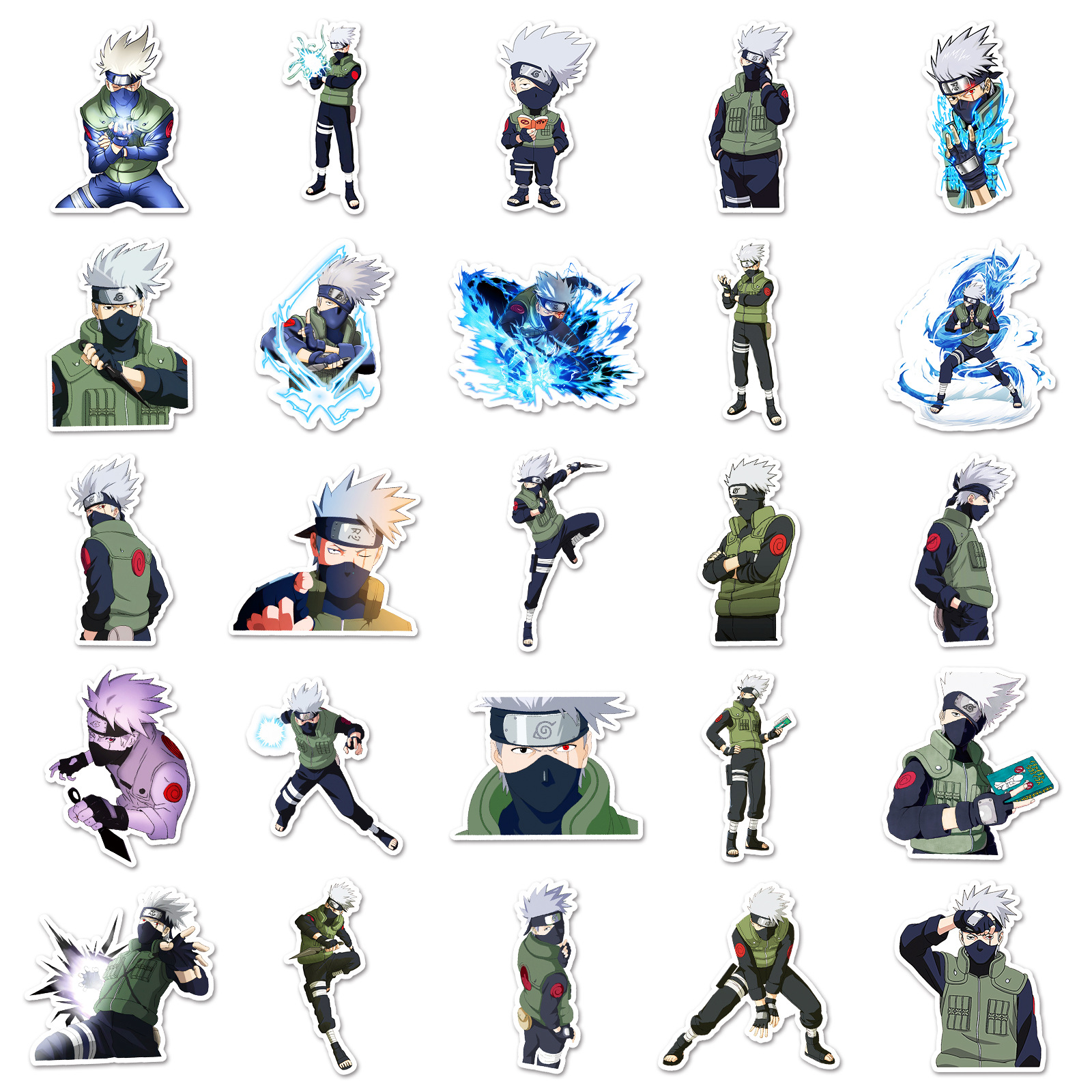 50pcs Anime Naruto Hatake Kaka - Accessories Laptop avis et prix