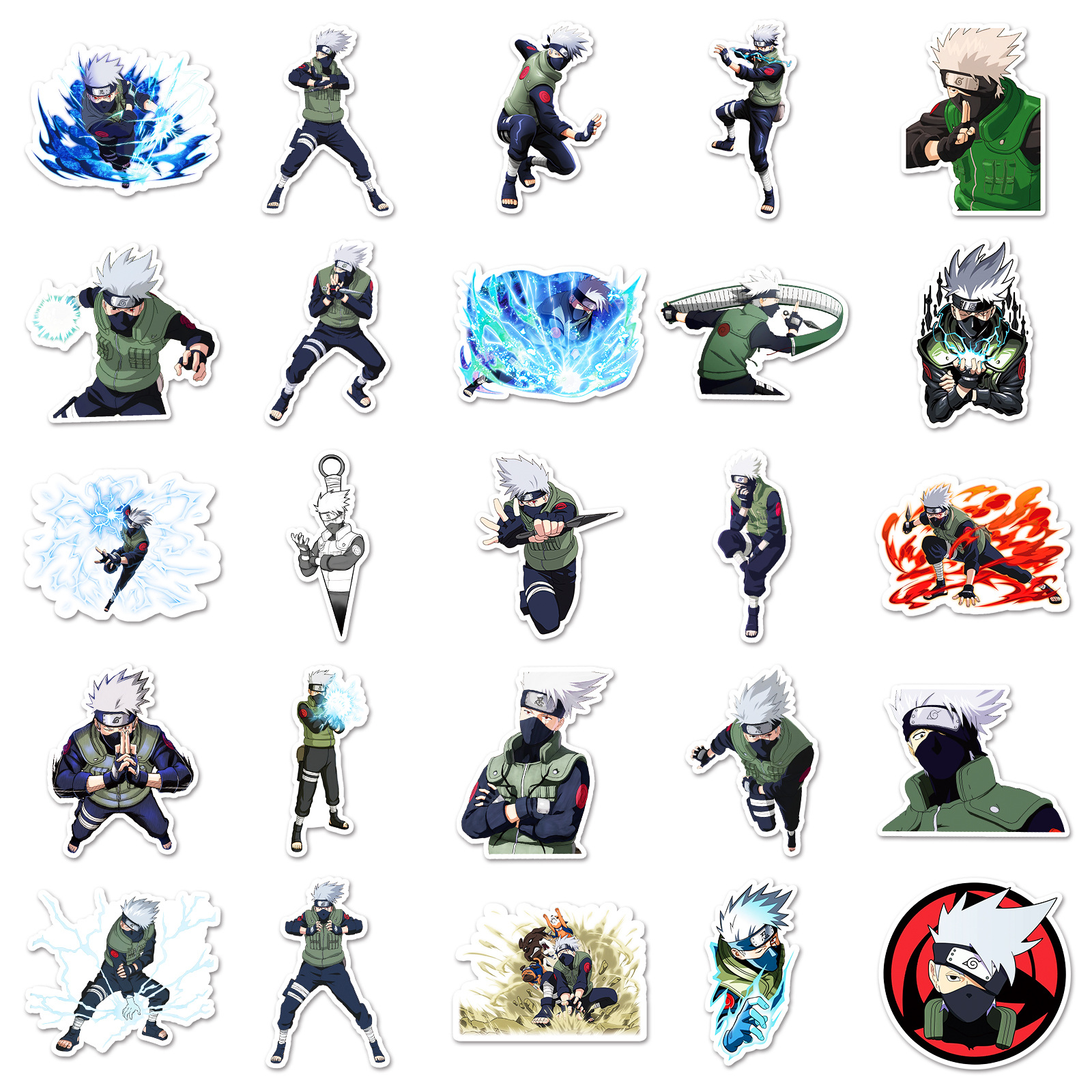 50pcs Anime Naruto Hatake Kaka - Accessories Laptop avis et prix