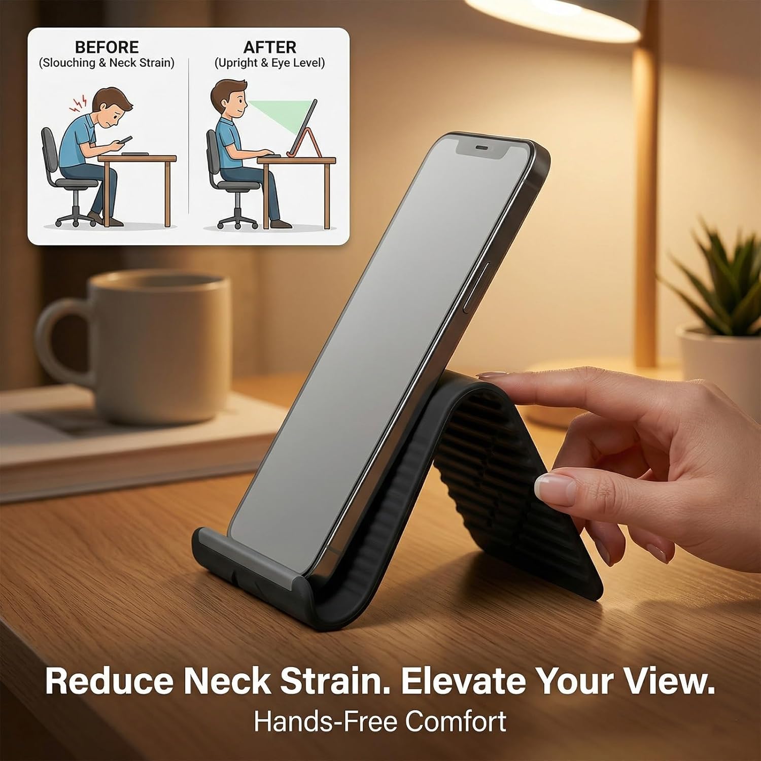 Lazy Portable Phone Stand Sili - Accessories Laptop avis et prix