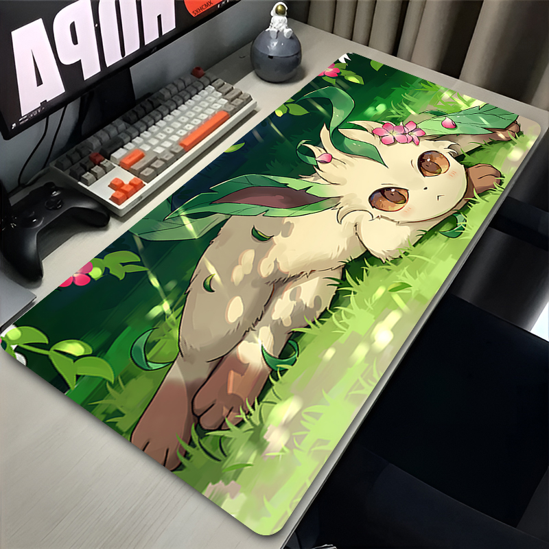 Mouse Pad Gamer P-pokemon Leaf - Laptop Accessories For Office avis et prix