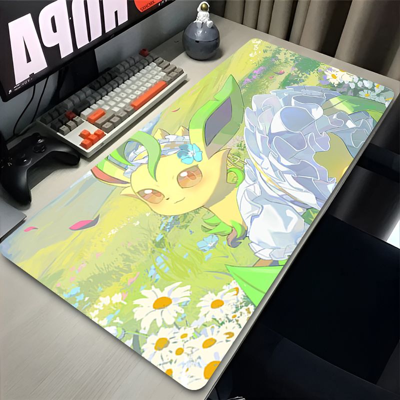 Mouse Pad Gamer P-pokemon Leaf - Laptop Accessories For Office avis et prix