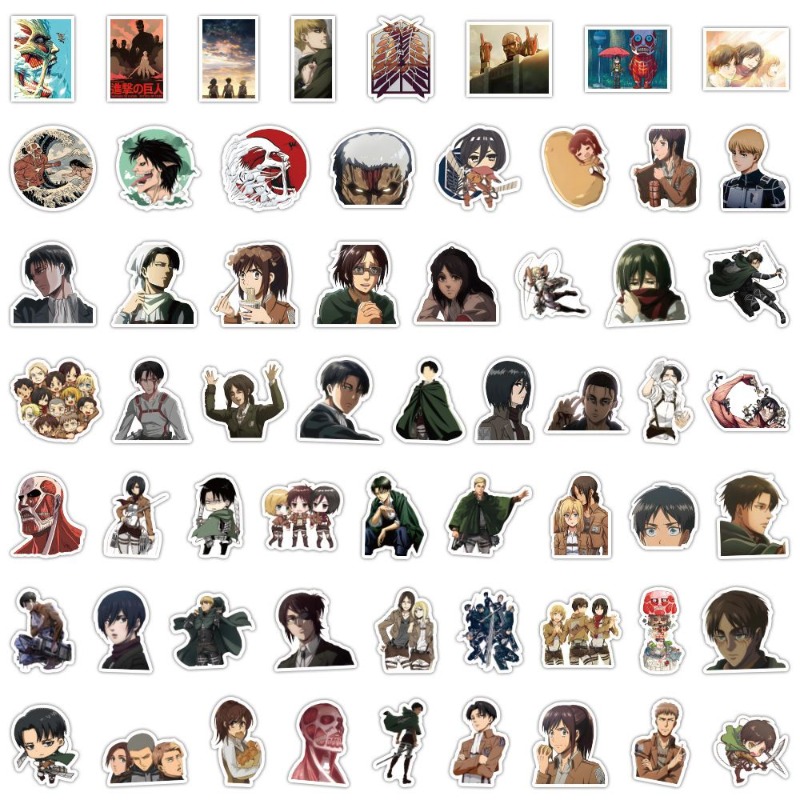 60Pcs Attack on Titan Anime St - Accessories Laptop avis et prix