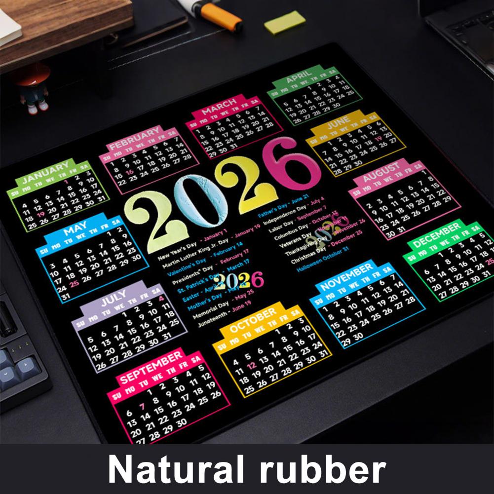 2026 Calendar Mouse Pad Waterp - Laptop Accessories For Office avis et prix