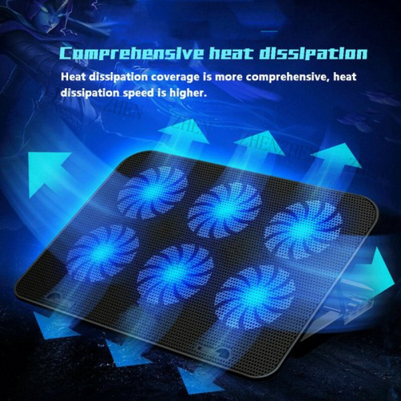 Y 6 Fans USB Cooler Cooling Pa - Laptop Cooling Pad avis et prix