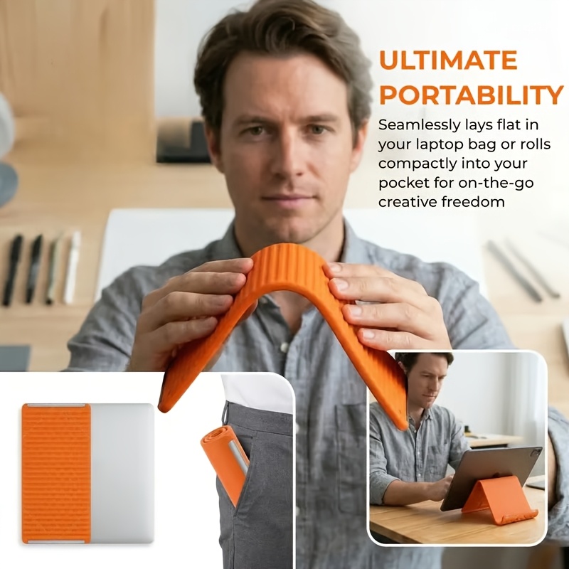 Flexible Folding Phone Holder  - Laptop Accessories For Office avis et prix