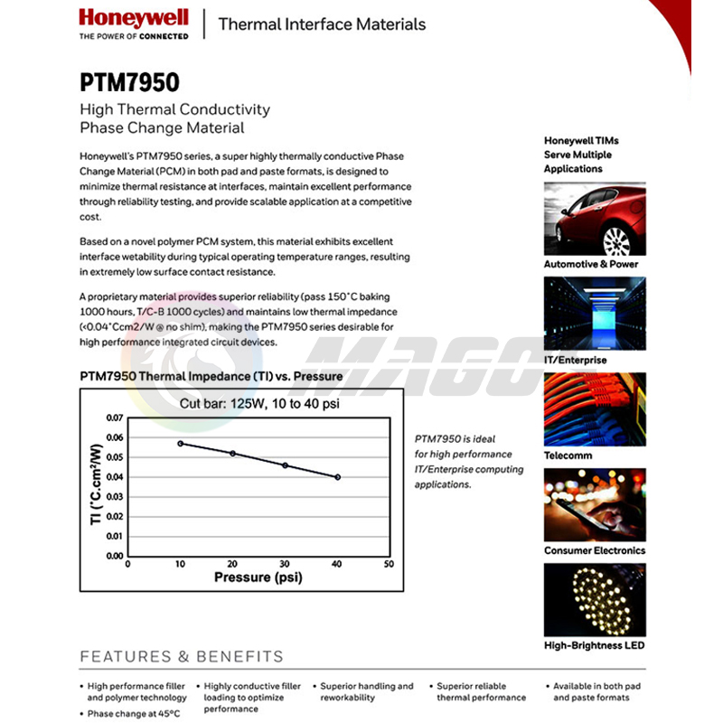 Honeywell PTM7950 Phase Change - Laptop Cooling Pad avis et prix